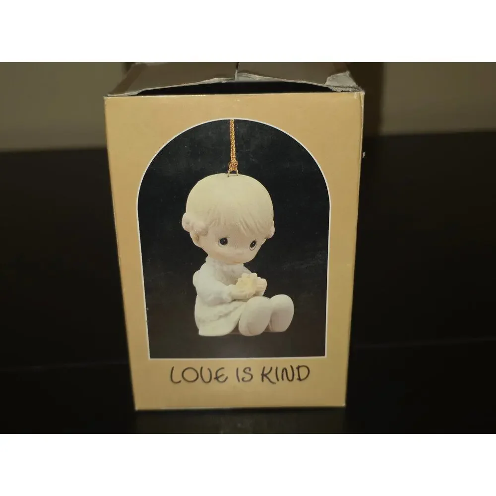 Enesco Precious Moments Love Is Kind Porcelain Ornament 1984 E-5391 Original Box